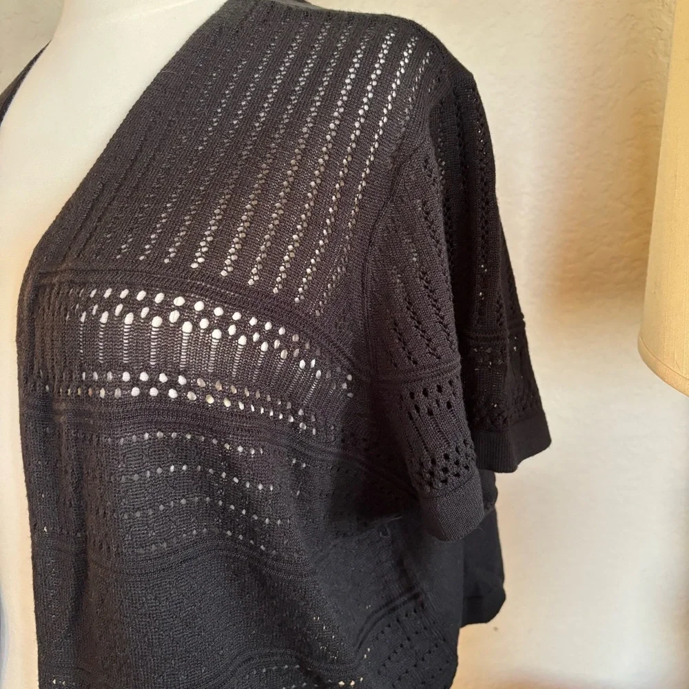 Lane Bryant open front lightweigy cardigan womens sz 18/20 short sleeves - Picture 3 of 6